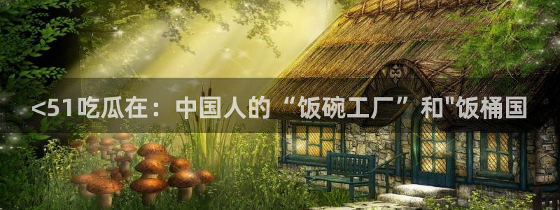 吃瓜什么意思：<51吃瓜在：中国人的“饭碗工厂”和\
